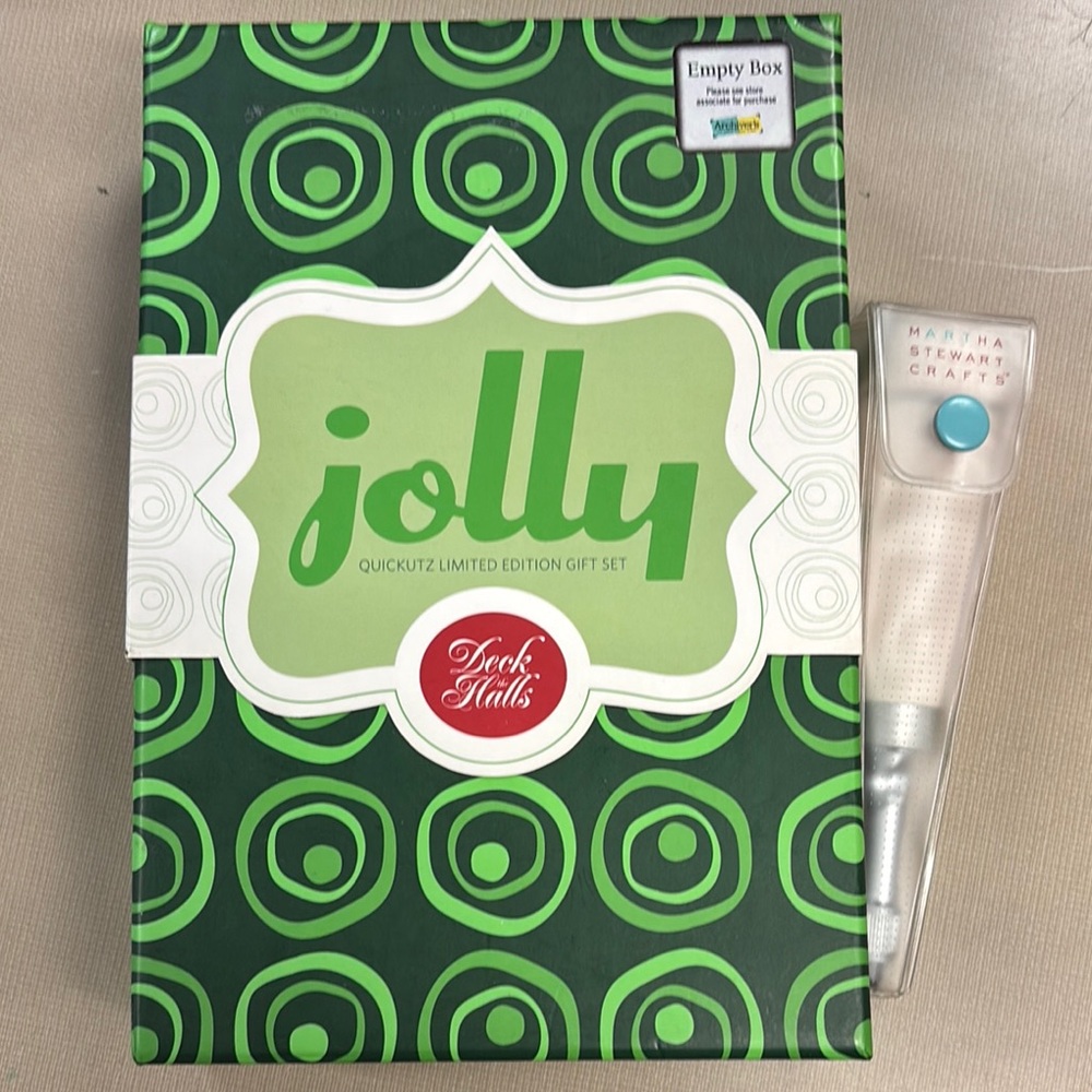 Jolly Quickutz Limited Edition Gift Set and Martha Stewart Crafts paper punch